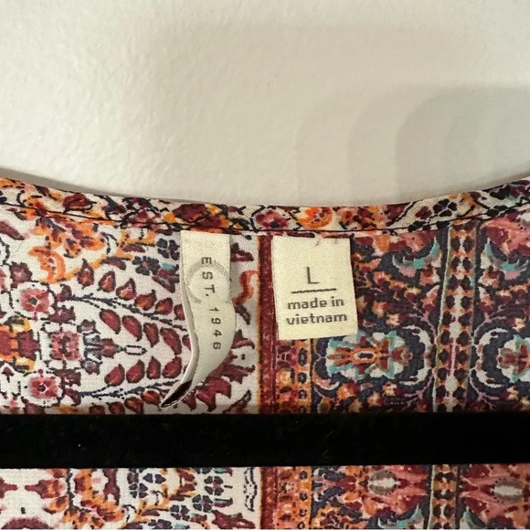 Cato Women’s Sleeveless Lightweight Open Draped Front Multicolor Vest Size L GUC - Picture 3 of 6